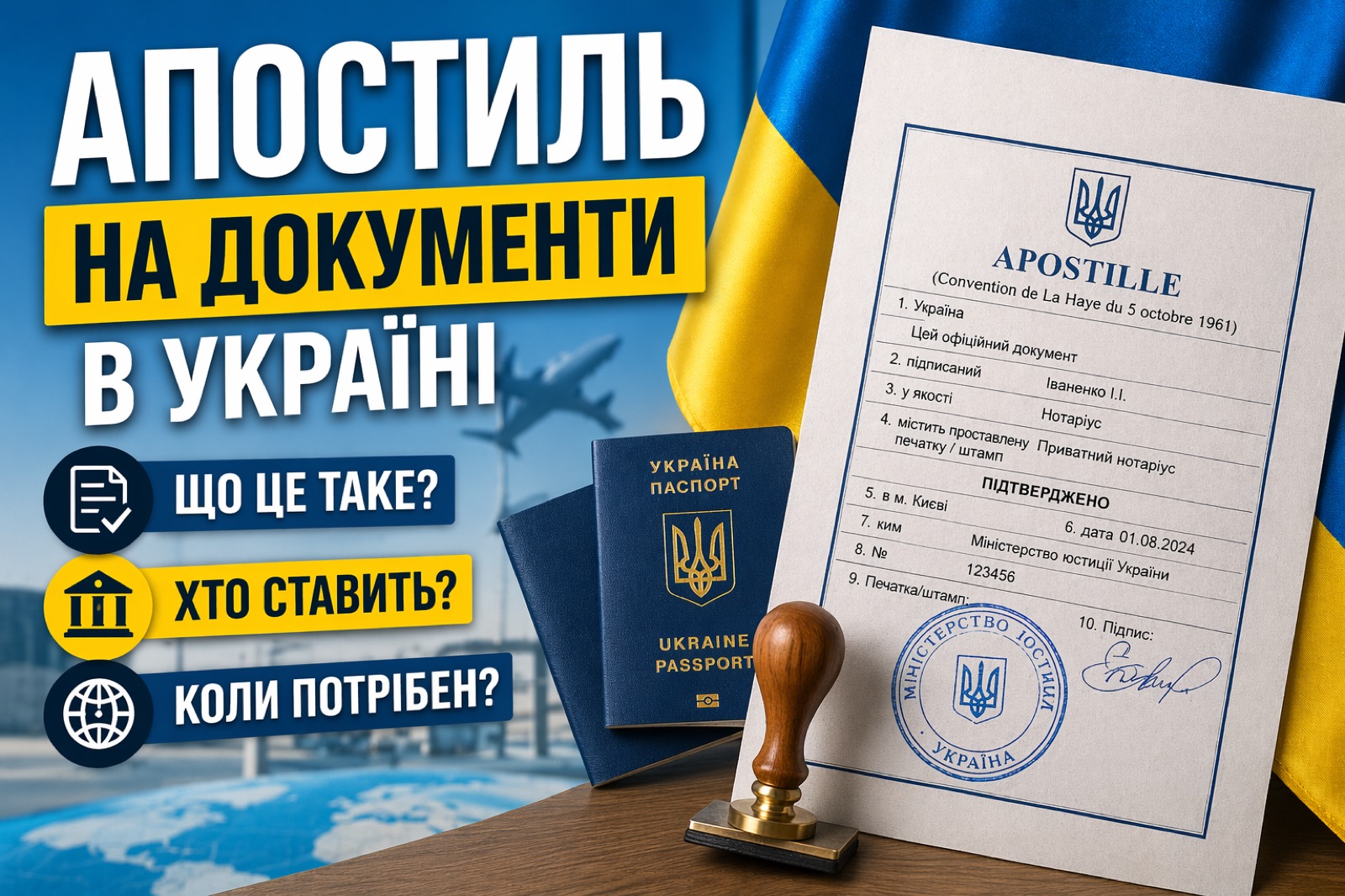 Апостиль Київ: апостиль документів, апостилювання та легалізація документів