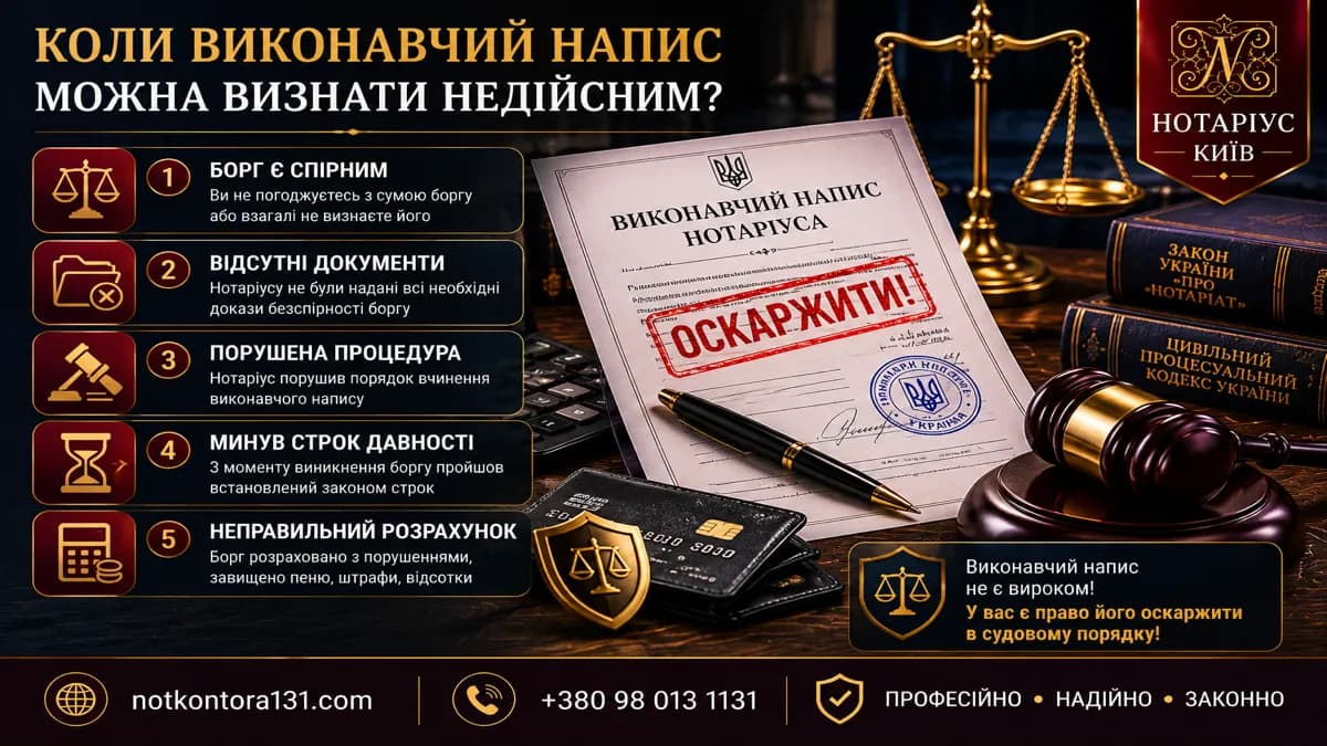 Bank account blocked due to a notary's executive inscription — what to do in Kyiv