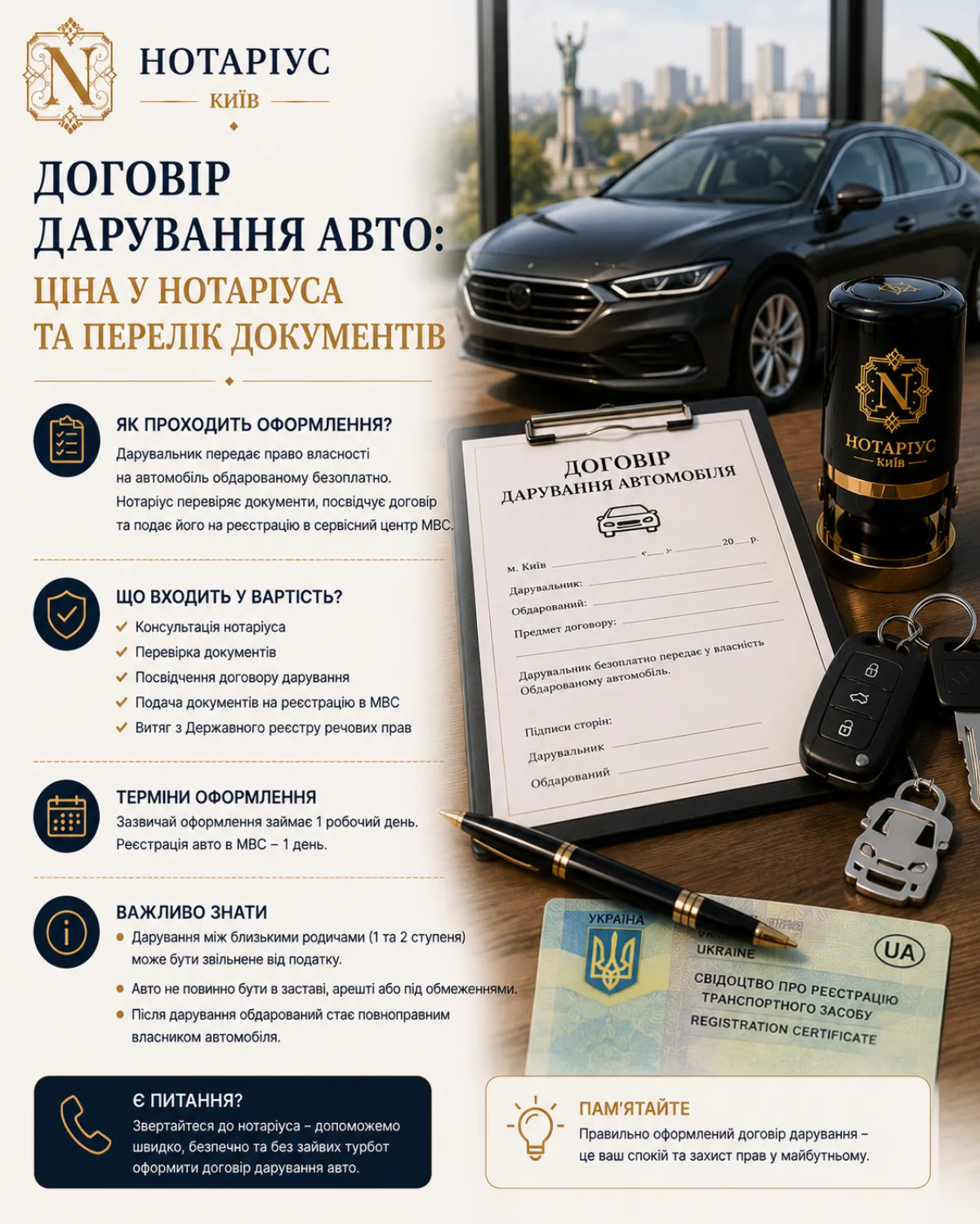 Налоги и льготы при дарении автомобиля в Украине
