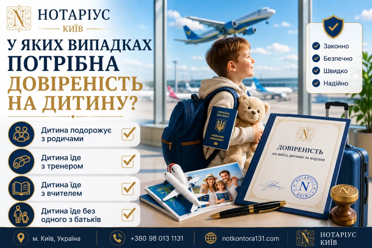 Documents for issuing a child travel consent abroad