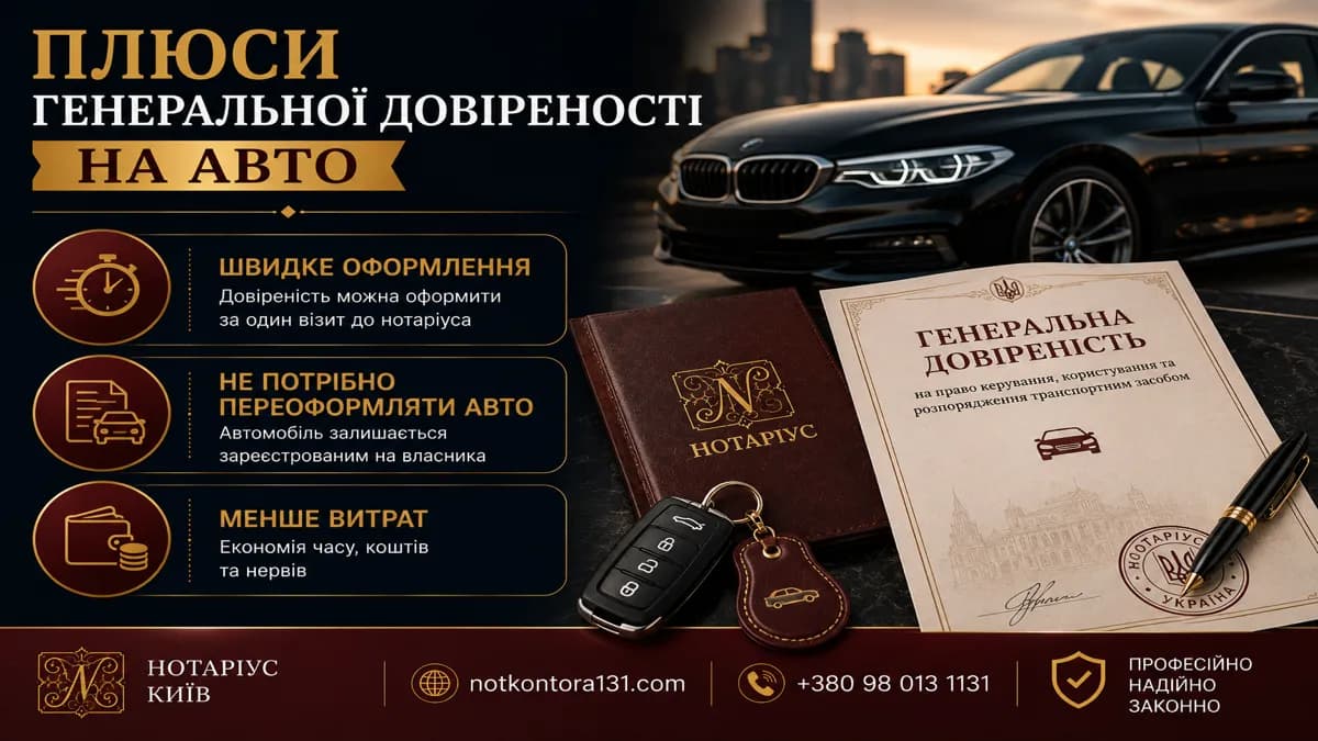 Issuing a general power of attorney with sale rights at a private notary in Kyiv