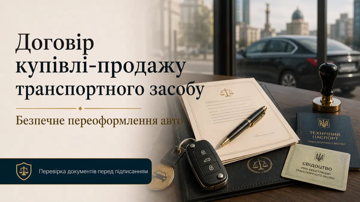 Оформление договора купли-продажи автомобиля в Киеве