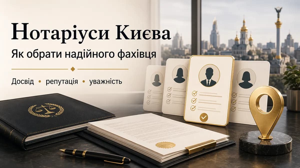 Notaries of Kyiv — market overview and choosing a specialist