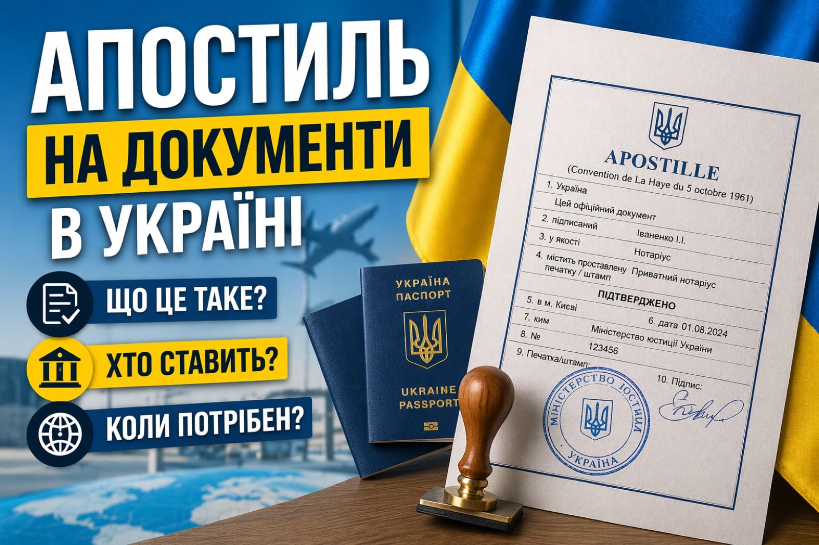 Апостиль Київ: апостиль документів, апостилювання та легалізація документів