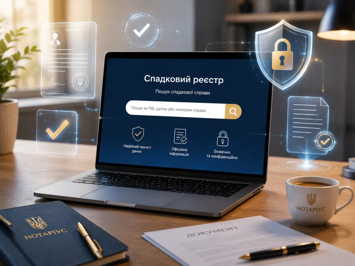 Як дізнатися, чи відкрита спадкова справа в Україні — перевірка спадкової справи онлайн через ноутбук