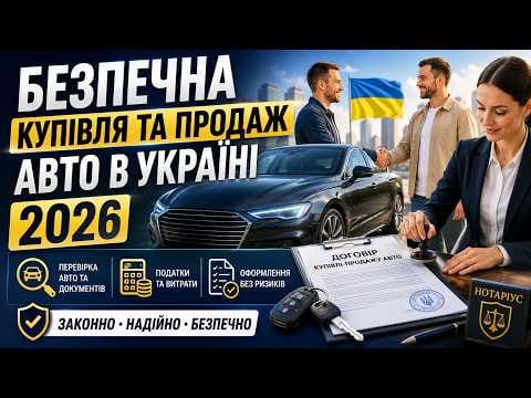 Safe car purchase and sale in Ukraine 2026 — article preview