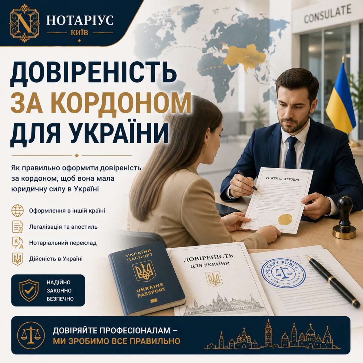 article cover: Apostille on Documents in Ukraine (Kyiv): Why It Is Needed and How to Get It