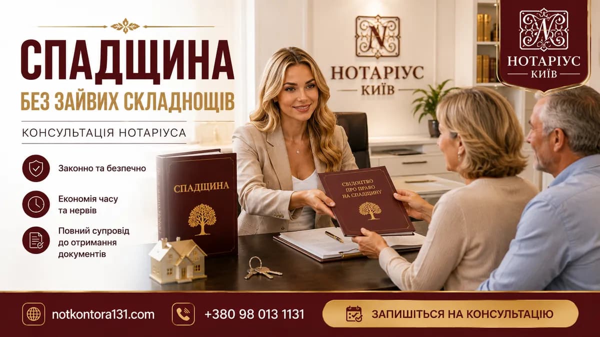 Inheritance case with a notary — certificate of the right to inheritance in Kyiv