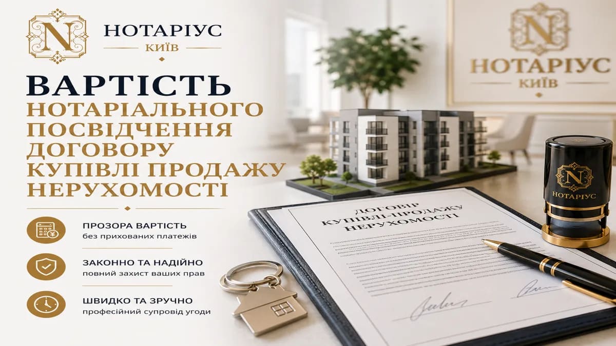 Стоимость нотариального оформления купли-продажи недвижимости — превью статьи на сайте нотариуса в Киеве