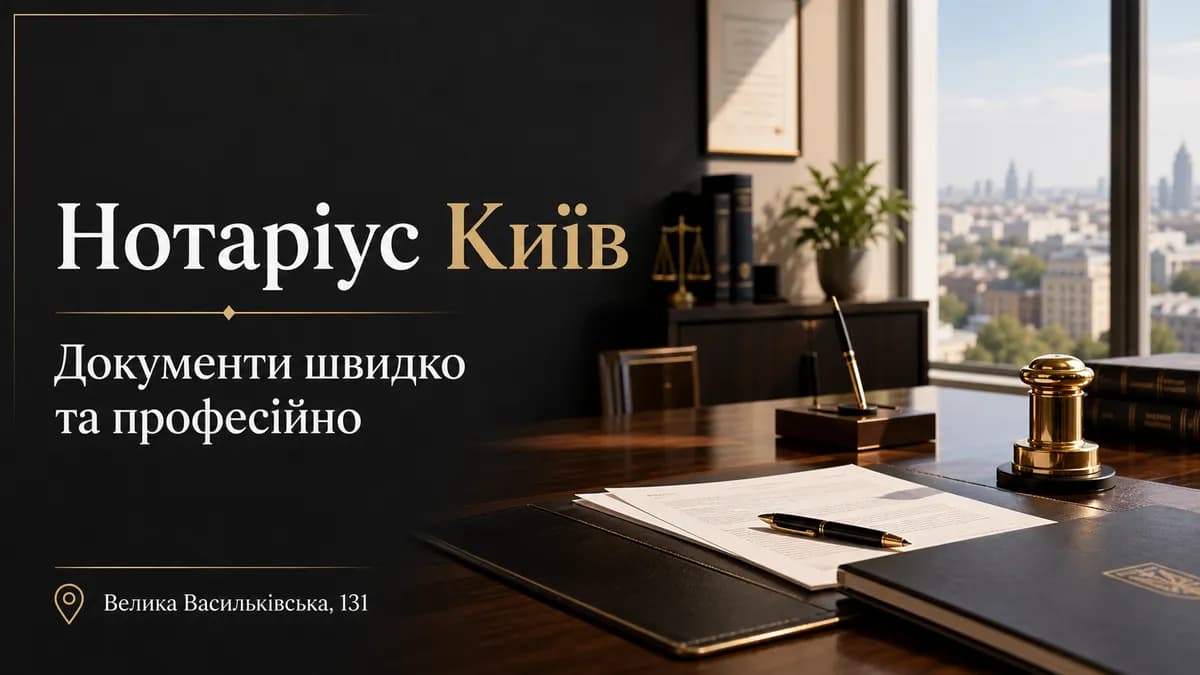 Нотариус Киев — премиальные услуги и оформление документов на Печерске