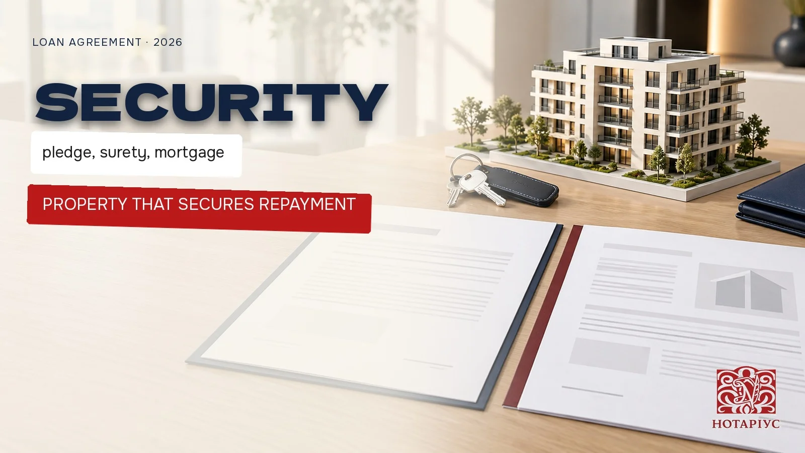 Loan security: pledge, suretyship and mortgage