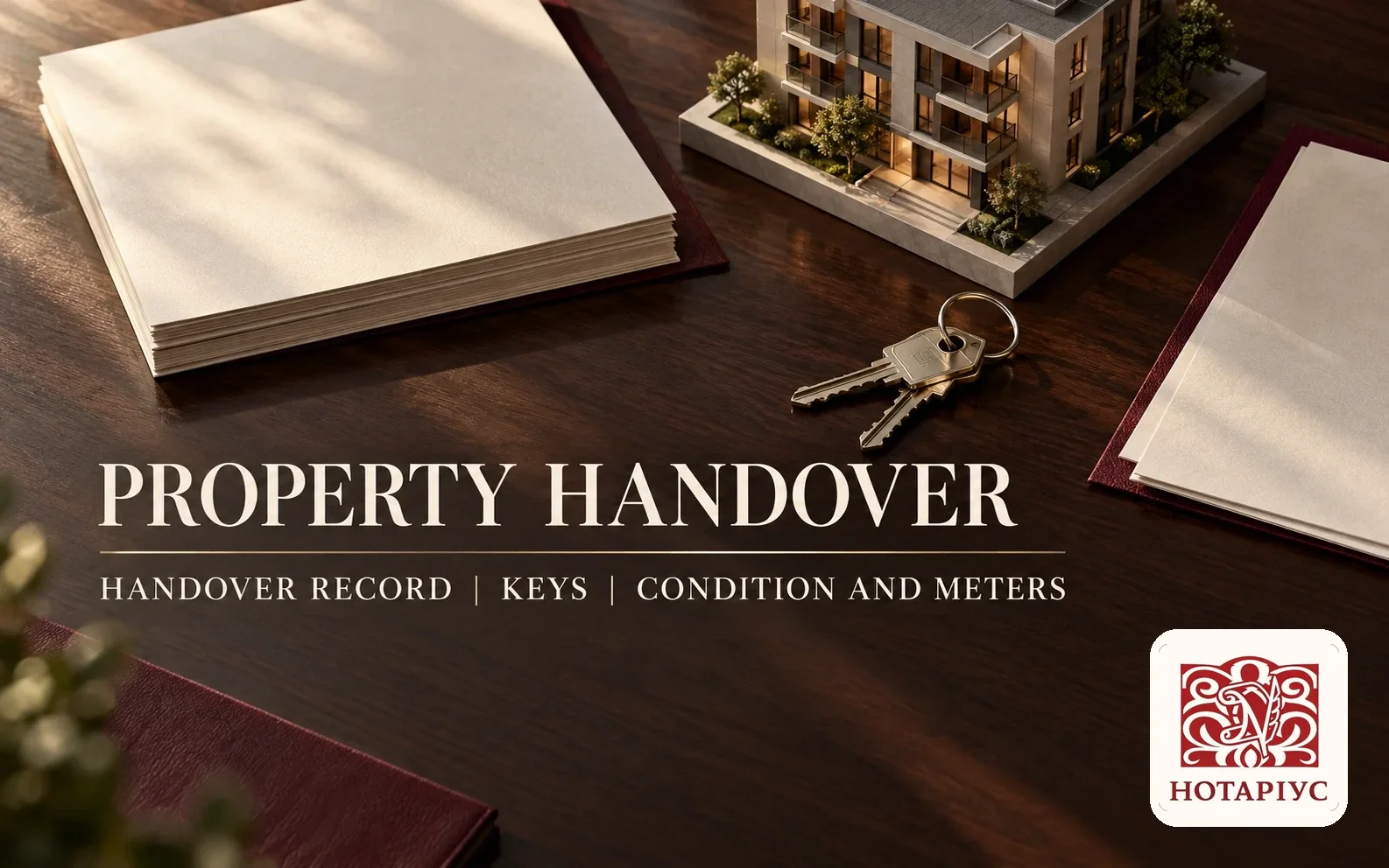Property handover under a lease: record, keys, condition and meters