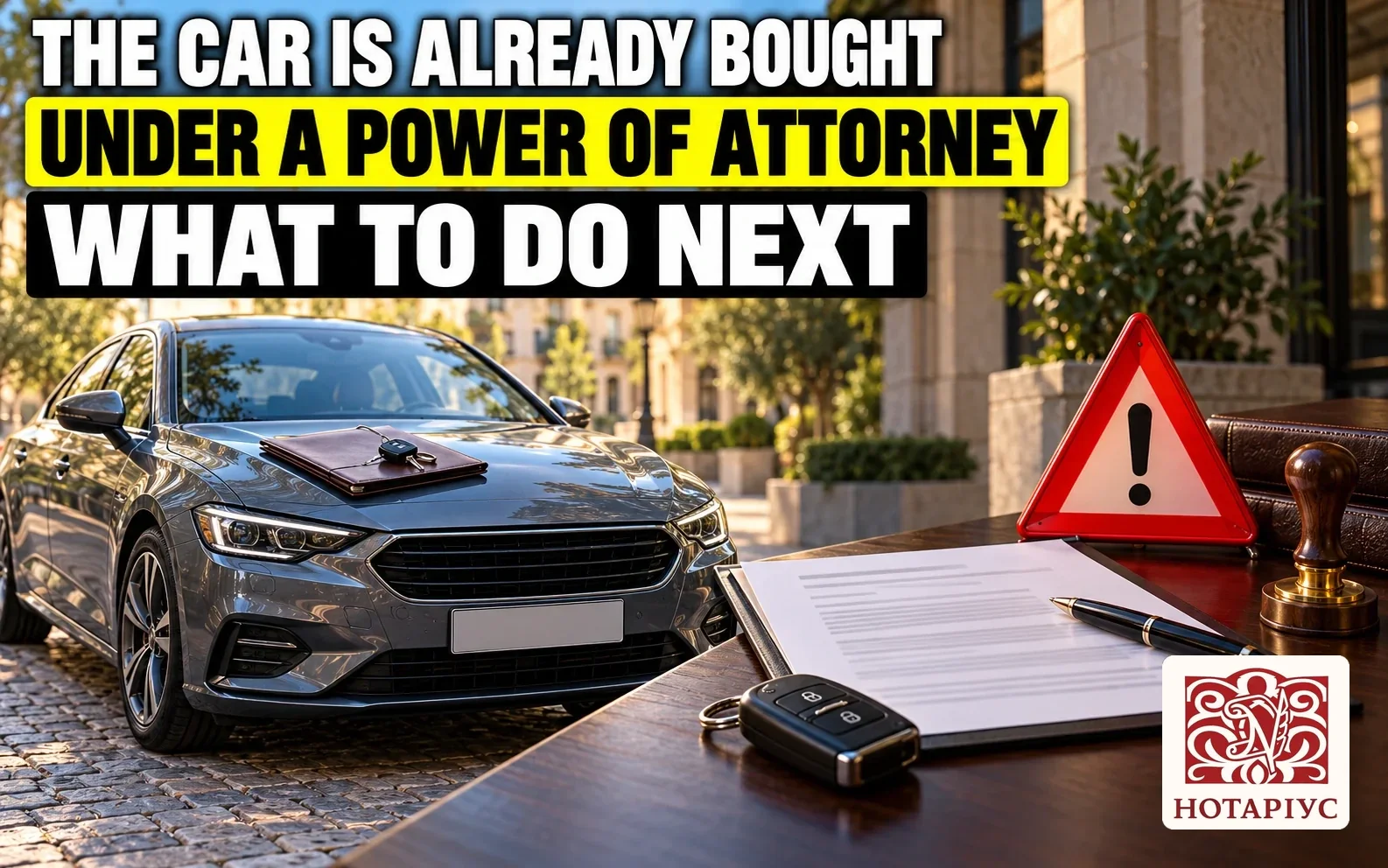 What to do if the car was already bought under a power of attorney