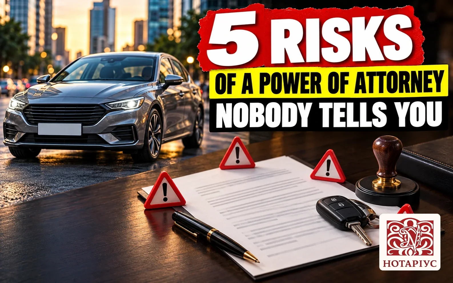 Five main risks of a power of attorney for a car in 2026