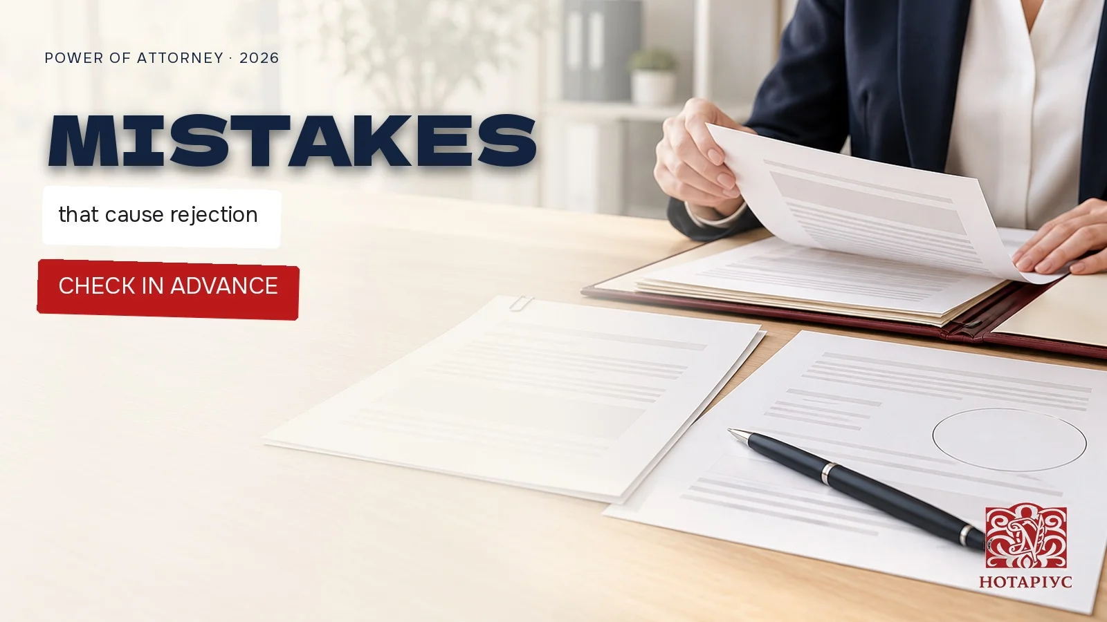 Mistakes that make a power of attorney unacceptable