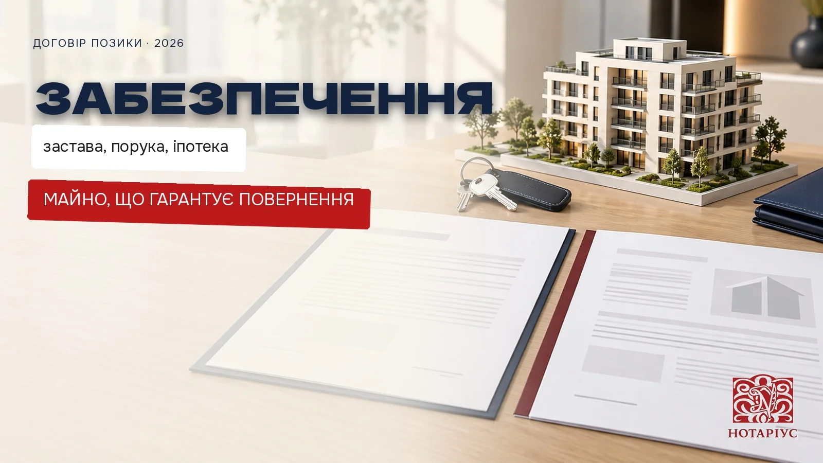 Забезпечення позики: застава, порука та іпотека
