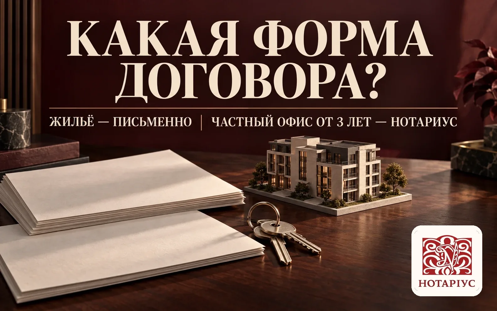 Форма договора аренды: письменная и нотариальная