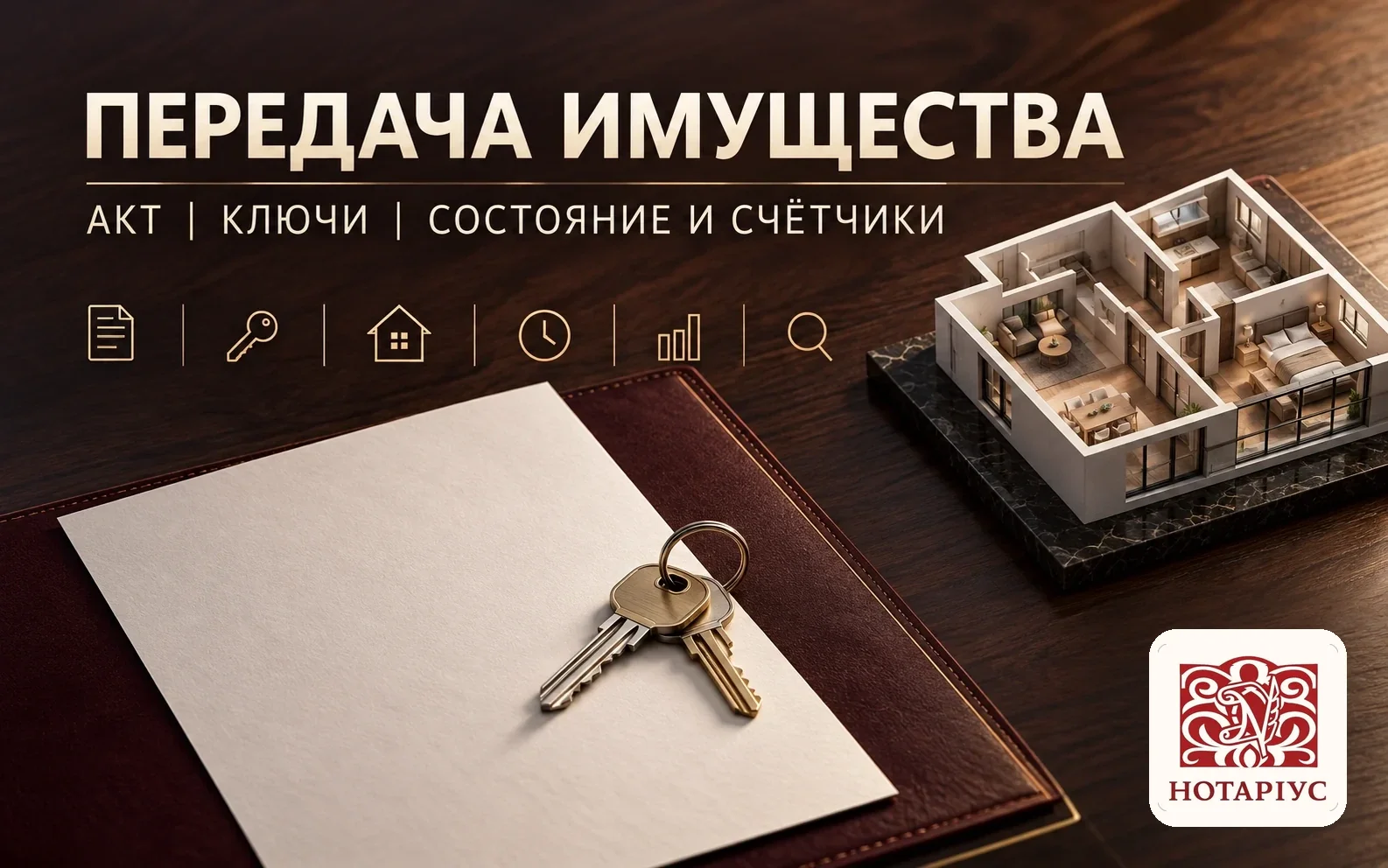 Передача имущества по договору аренды: акт, ключи, состояние и счётчики