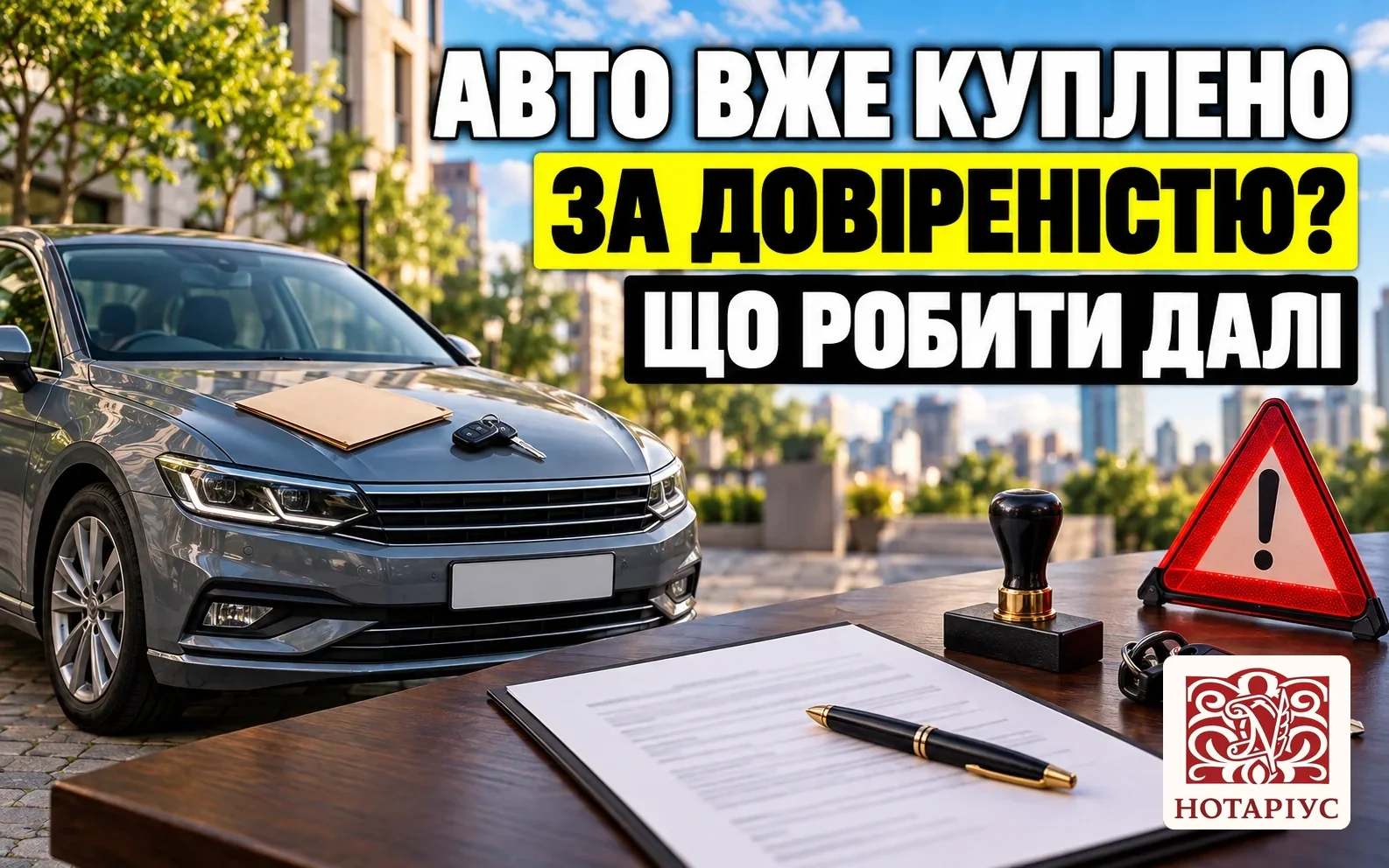 Що робити, якщо авто вже куплено за генеральною довіреністю