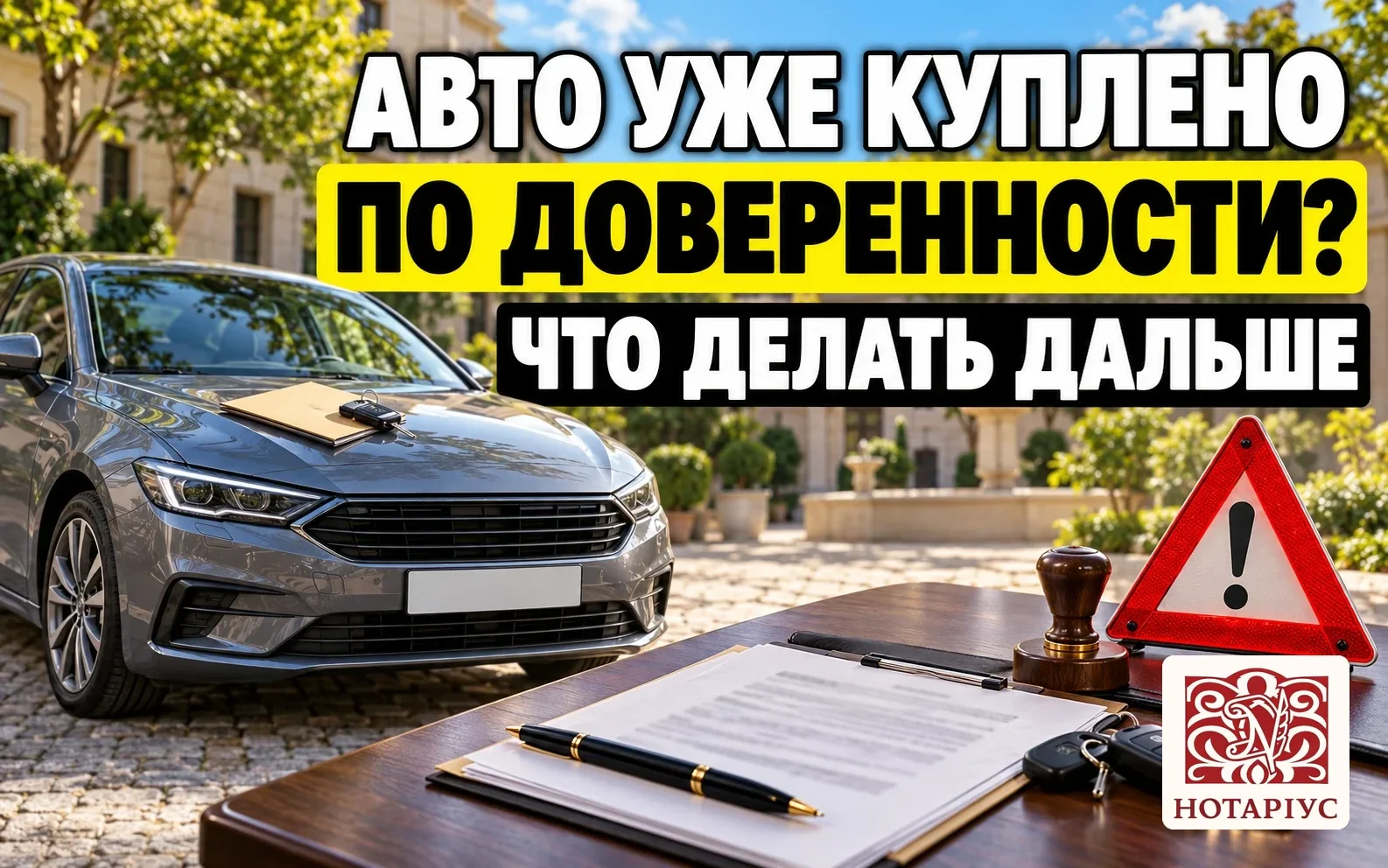 Что делать, если авто уже куплено по генеральной доверенности